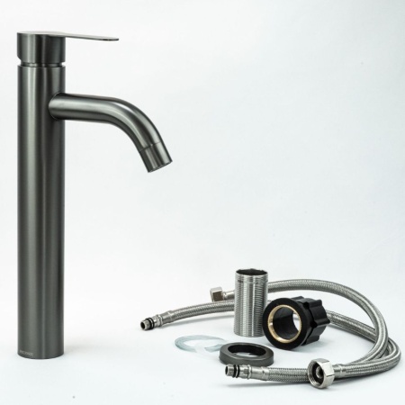 Смеситель для раковины Fmark FS8211Q, графит