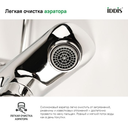 Смеситель для ванны IDDIS Spin SPISB02i02WA