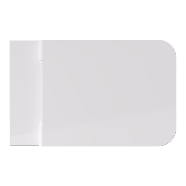 Alice Hide Square Унитаз подвесной 550*350, безободковый, белый глянцевый (без сиденья)