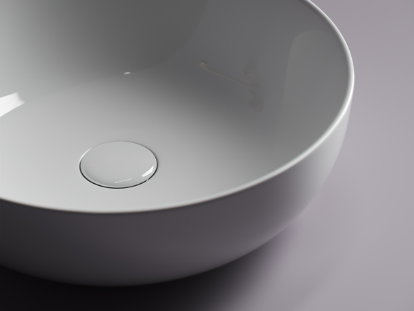 Умывальник Ceramicanova чаша накладная овальная Element 540x350x145мм