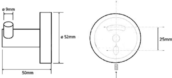 Крючок для полотенец Bemeta Trend-i 104106038
