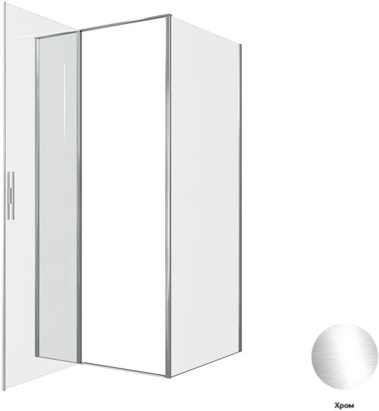 Душевой уголок Allen Brau Priority 100x90 3.31028.00 + 3.31043.00 хром