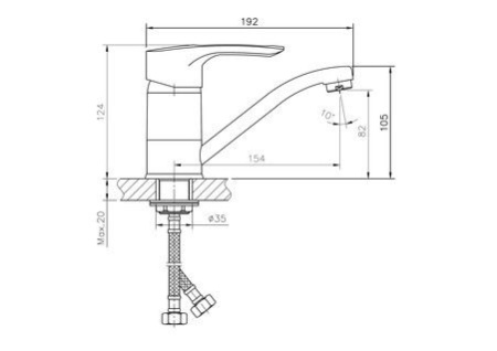 Смеситель для раковины Haiba HB4566-2