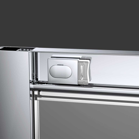 Душевая дверь Vincea Alpha VDS-3AL120CLB, 1200, черный, стекло прозрачное