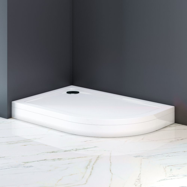 W83T-302L120W Like 120  Душевой поддон AM.PM левосторонний, 120x80, белый акрил