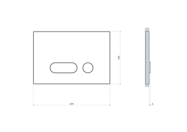 Кнопка Cersanit INTERA для LINK PRO/VECTOR/LINK/HI-TEC стекло белый, P-BU-INT/Whg/Gl