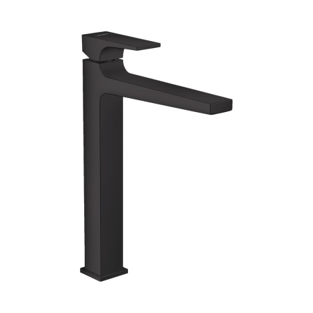 Hansgrohe Metropol Смеситель для раковины 260 однорычажный с рычаговой рукояткой со сливным клапаном Push-Open для раковины в форме чаши белый матовый 32512700