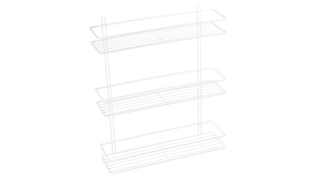 Полка прямая трехэтажная белая Fixsen, FX-730W-3