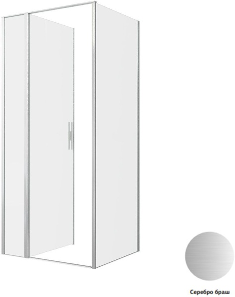 Душевой уголок Allen Brau Priority 90x80 3.31026.BA + 3.31041.BA серебро браш