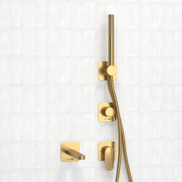 Встраиваемый комплект для ванны WasserKRAFT с лейкой и изливом A3651.282.284.285.194.286