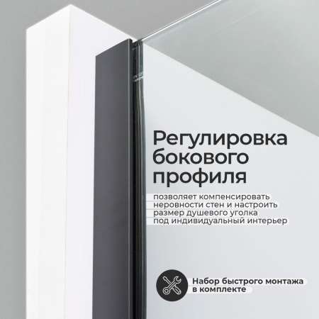 Душевая дверь WasserKRAFT Elbe 74P12