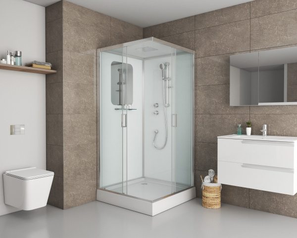 Душевая кабина Niagara Premium NG-6002-01Q 100х100х210, низкий поддон 16 см, стекло прозрачное