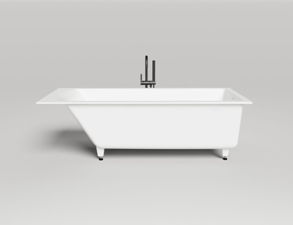 Ванна встраиваемая Salini CASCATA KIT 180x80, S-Sense, глянцевый белый 104513G