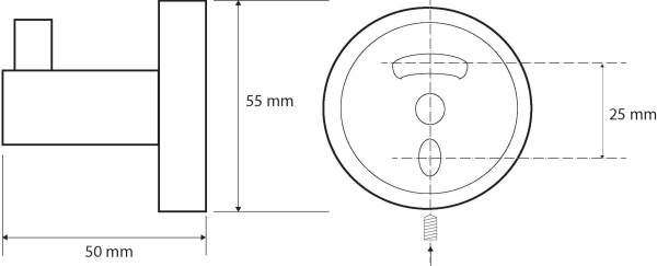 Крючок Bemeta Hematit 159106022