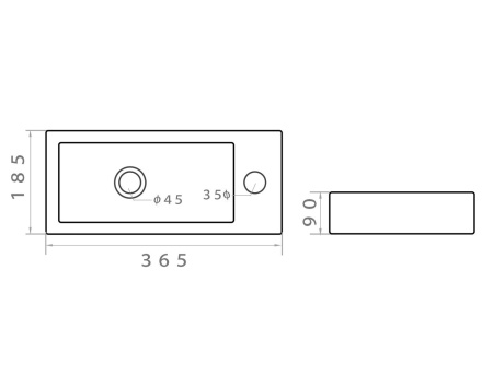 Orange RA05365W раковина подвесная белая, санфарфор