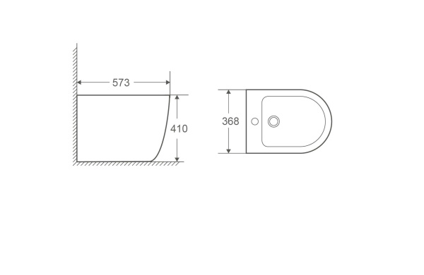 Биде напольное WeltWasser WW MERZBACH 003 GL-WT белый глянец