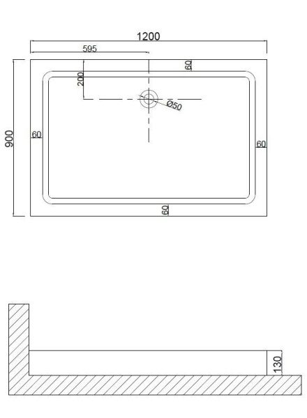 Душевой поддон Niagara Nova NG-120-90Q, 120х90х13, прямоугольный