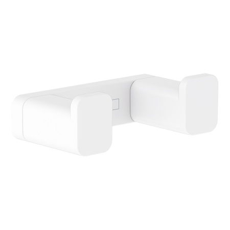 Hansgrohe AddStoris Двойной крючок для полотенец белый матовый 41755700