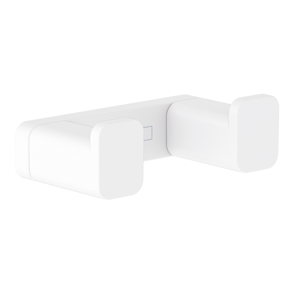 Hansgrohe AddStoris Двойной крючок для полотенец белый матовый 41755700