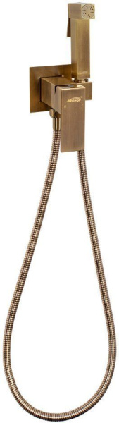 Смеситель встраиваемый с гигиеническим душем Hansberge H3077 Бронза
