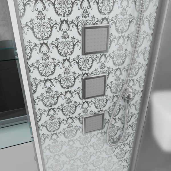 Душевая кабина Niagara Luxe NG-7713WR 82x120х215, низкий поддон, стенки белые