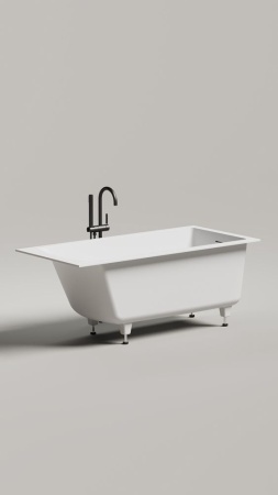 Ванна встраиваемая Salini CASCATA KIT 150x70, S-Sense, глянцевый белый 105012G