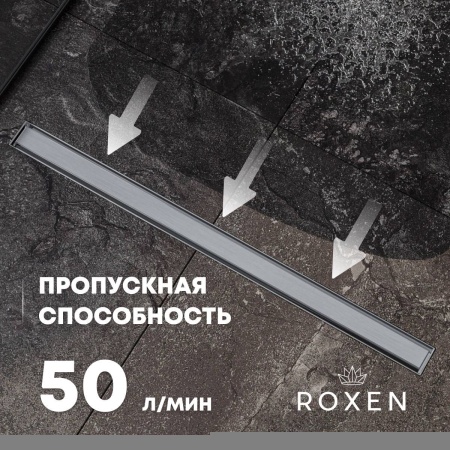 Душевой лоток ROXENBATH Supra Black 91050-100 (100 см)