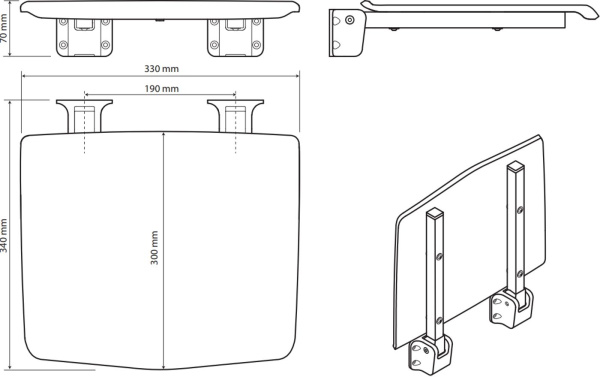 Сиденье для душа Bemeta Shower 203125064