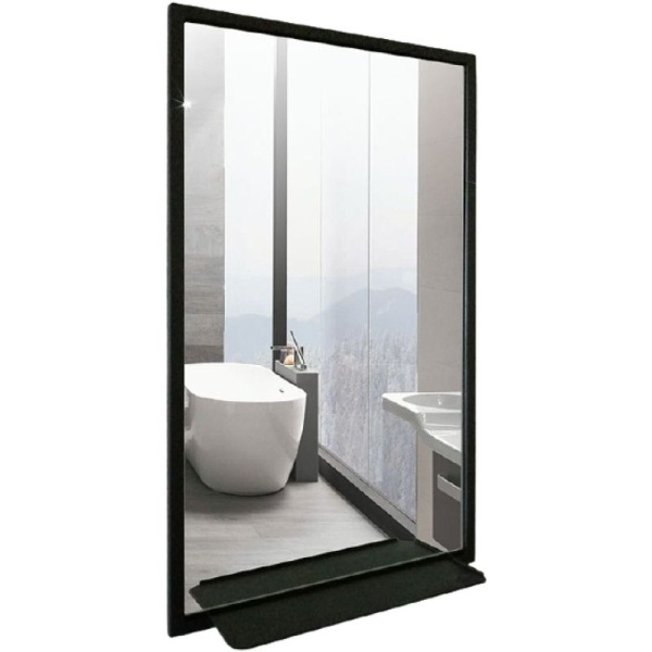 Зеркало Silver Mirrors Bronks-light 500x900 ФР-1746 с полочкой, металлический профиль