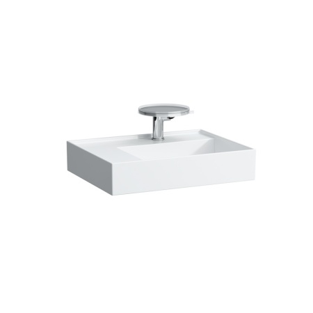 Подвесная раковина Kartell by laufen 60х46х12 см, без перелива и отверстия для смесителя, SaphirKeramik 8.1033.4.000.112.1