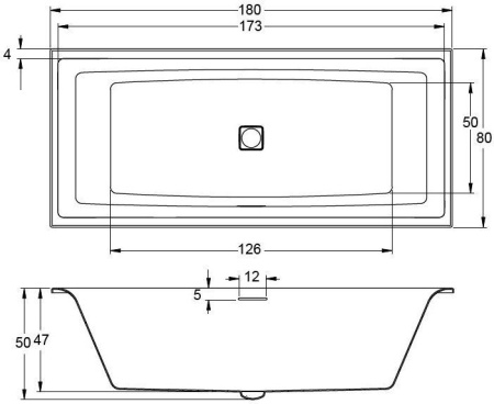 Акриловая ванна Riho Still Square 180x80 BR0100500000000