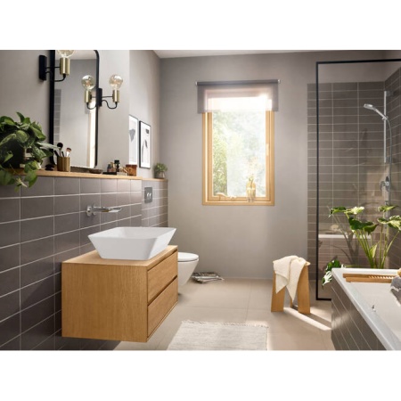 Hansgrohe Rebris E Встраиваемый смеситель для раковины настенный с изливом 19.5 хром 72568000