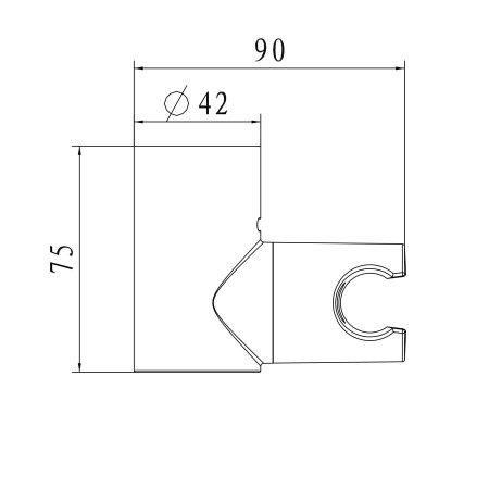 Настенный держатель WONZON & WOGHAND, Хром (WW-994224-CR)