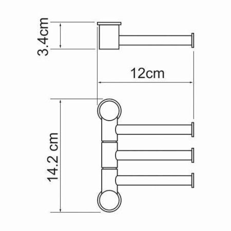 Держатель полотенец WasserKRAFT K-1053