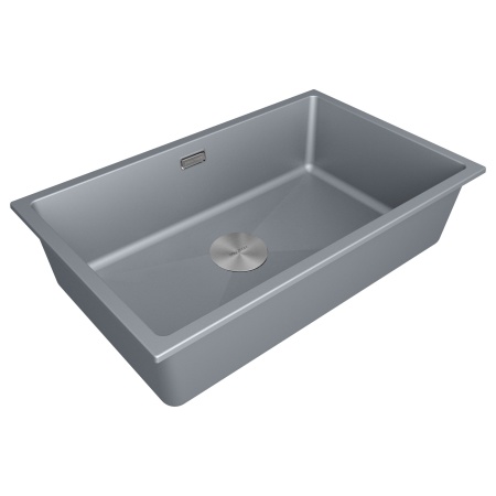Мойка LUMI 74UNI, IT-GRANIT, LU74-GRM, серый металлик, 740х460, Paulmark