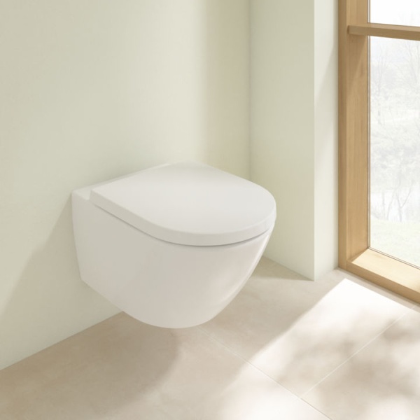 Унитаз Villeroy & Boch Subway 3.0, подвесной с сиденьем, 4670TS01