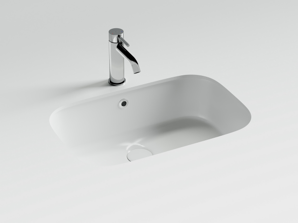 Раковина встраиваемая снизу Ceramicanova Эра (Era), c отверстием слива - перелива, 570x395x195 мм, белый, арт.CN15006
