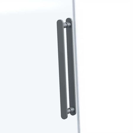 Душевой уголок Комо Софт (Como Soft) VSR-1CS1011CLGM, 1100*1000, вороненая сталь, стекло прозрачное