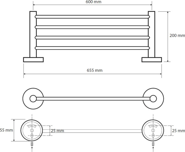 Полочка Bemeta Omega 104105082