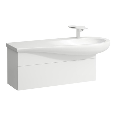 Laufen Alessi One Тумба подвесная с раковиной 120x50см, с 1 ящиком, цвет: белый матовый 4.3043.1.097.260.1