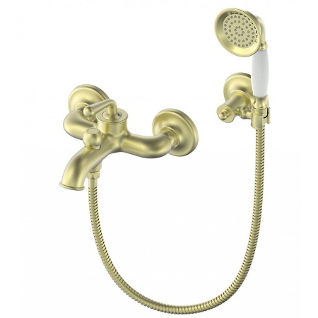 Смеситель для ванны с душем WONZON & WOGHAND, Брашированное золото (WW-88639008-BG)