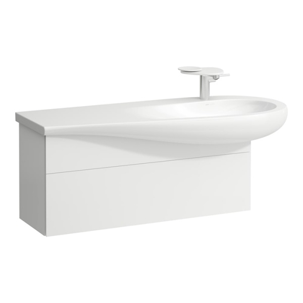 Laufen Alessi One Тумба подвесная с раковиной 120x50см, с 1 ящиком, цвет: белый матовый 4.3043.1.097.260.1