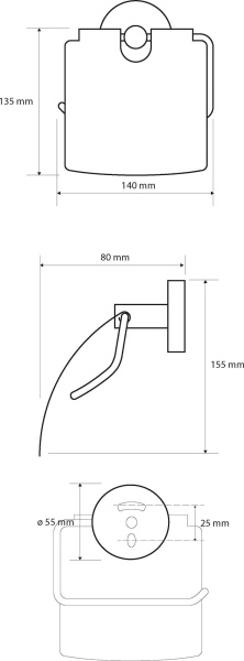 Держатель для туалетной бумаги Bemeta Coral 158112012 с крышкой