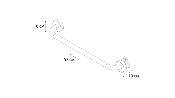Поручень для ванны Fixsen Hotel FX-31017C 50 см