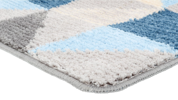 Коврик для ванной Fixsen Visa 1-ый, FX-5005X, серо-голубой, 50х80см