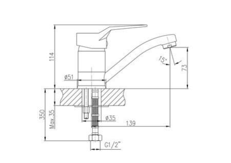 Смеситель для раковины Haiba HB4563