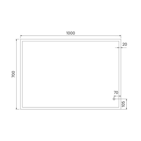 Зеркало IDDIS Brick 100 см BRI1000i98