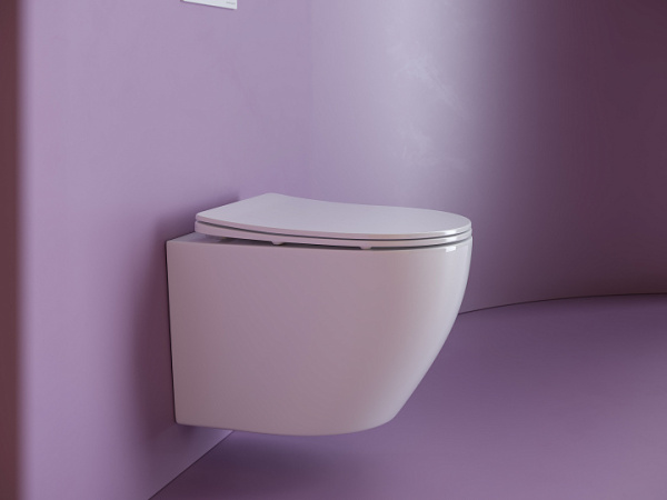 Подвесной унитаз Ceramicanova Uno Rimless, глубокий смыв, с крепежом для полностью скрытого монтажа,  ультратонким сидением из дюропласта и крышкой с функцией плавного закрытия, цвет белый CN11001