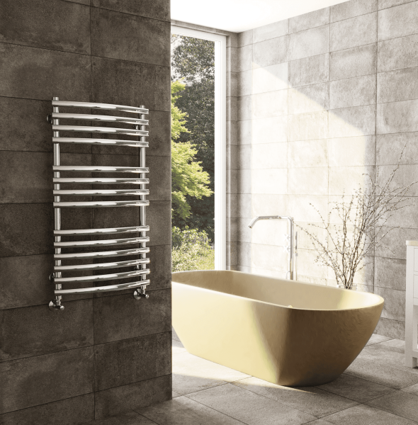 Полотенцесушитель водяной TERMINUS Капри П19 500х1400 в комплекте с вентилями 3/4 на 1/2