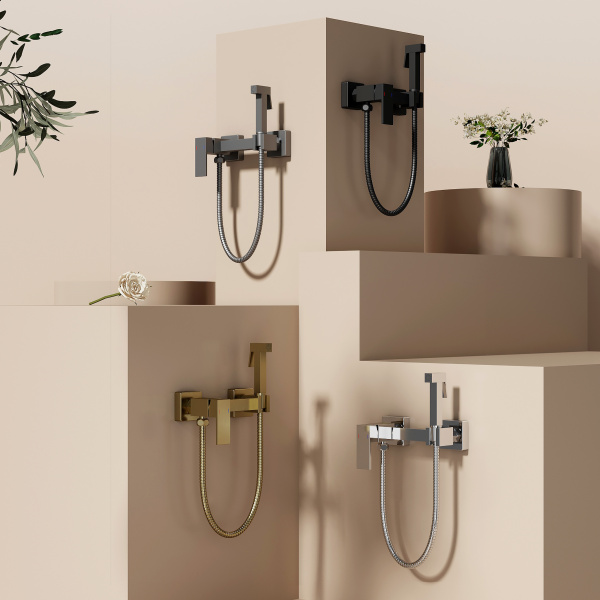 Гигиенический душ со смесителем Splenka S98.51.07, серый